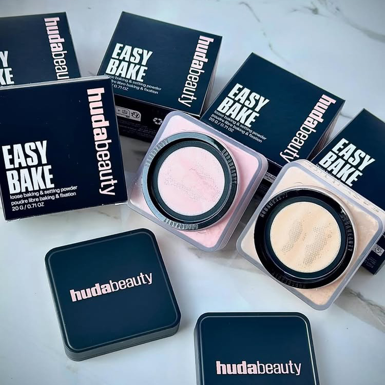 Beauty Huda Makeup - Bedak Tabur dan Setting Powder Huda