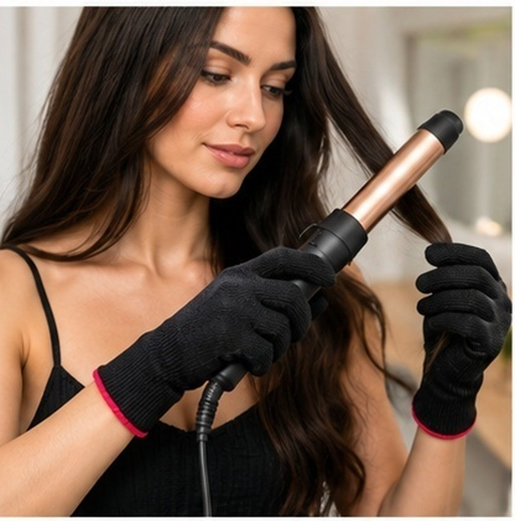Hair Curling Wand - 6 Pasang Sarung Tangan Penata Rambut
