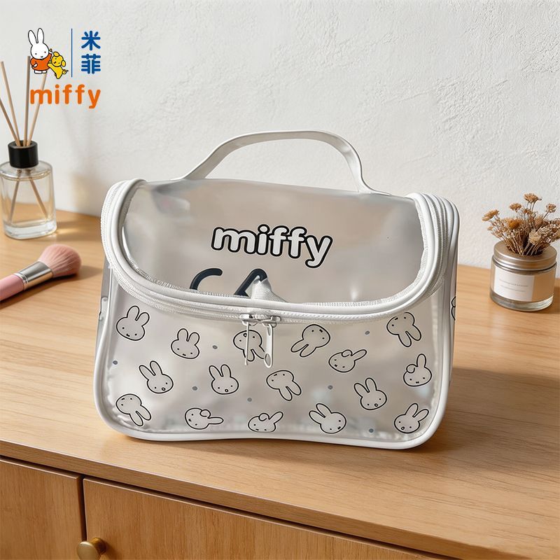 Beauty Makeup Edit - Tas Makeup Genggam Transparan Motif Kartun