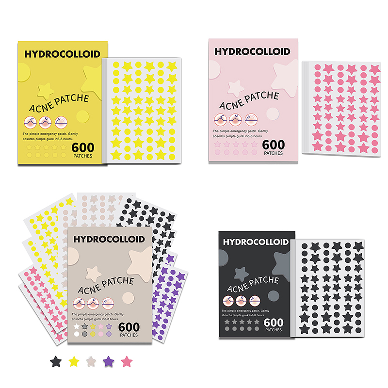 Beauty Of Makeup - 600Pcs/set Plester Jerawat Bintang Warna-warni Tak