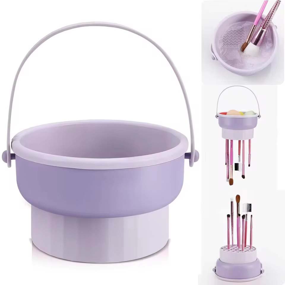 Beauty Makeup Egg - Set Peralatan Pembersih Kuas Makeup, Alat