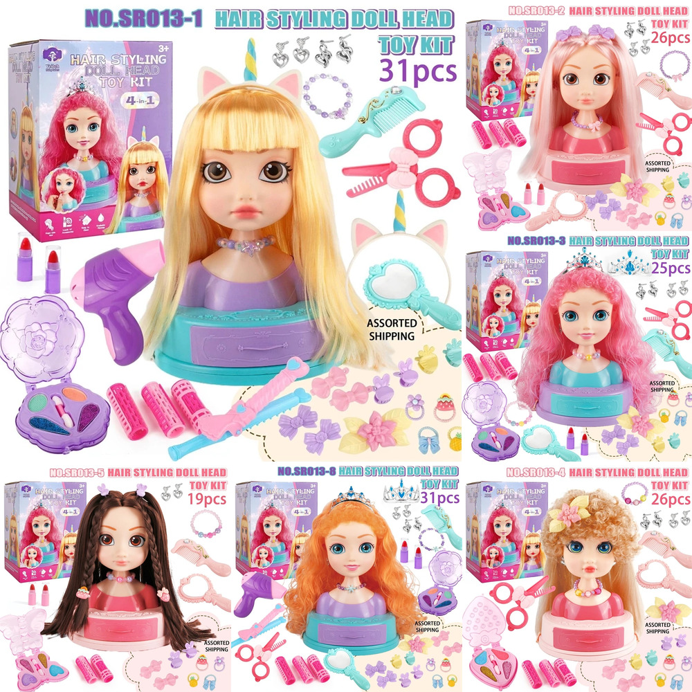 Beauty Y Makeup - Set Mainan Rias Kepala Boneka Penata