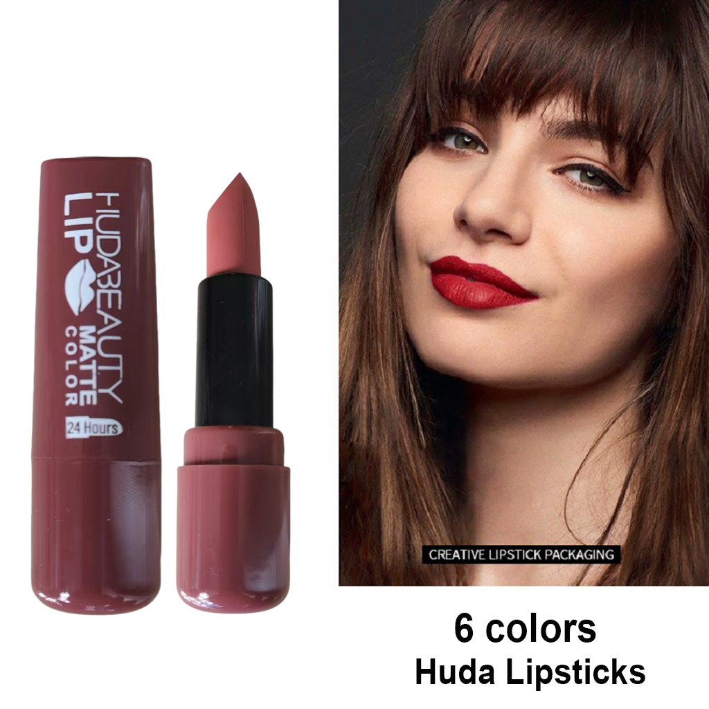 Beauty Huda Makeup - Lipstik 6 Warna Matte 3.8G Huda