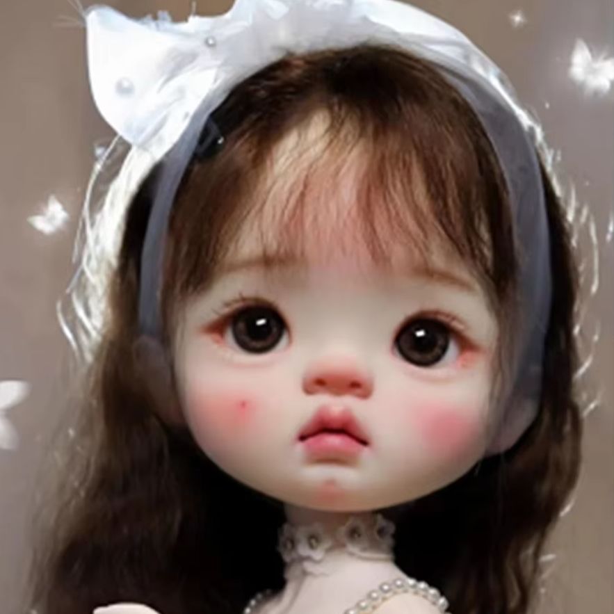 Beauty Y Makeup - Bagian Kepala Boneka Resin Amber Girl,