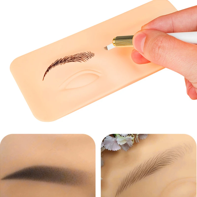 Alas Latihan Tato Alis Silikon - Beauty Makeup Academy ulasan dan harga