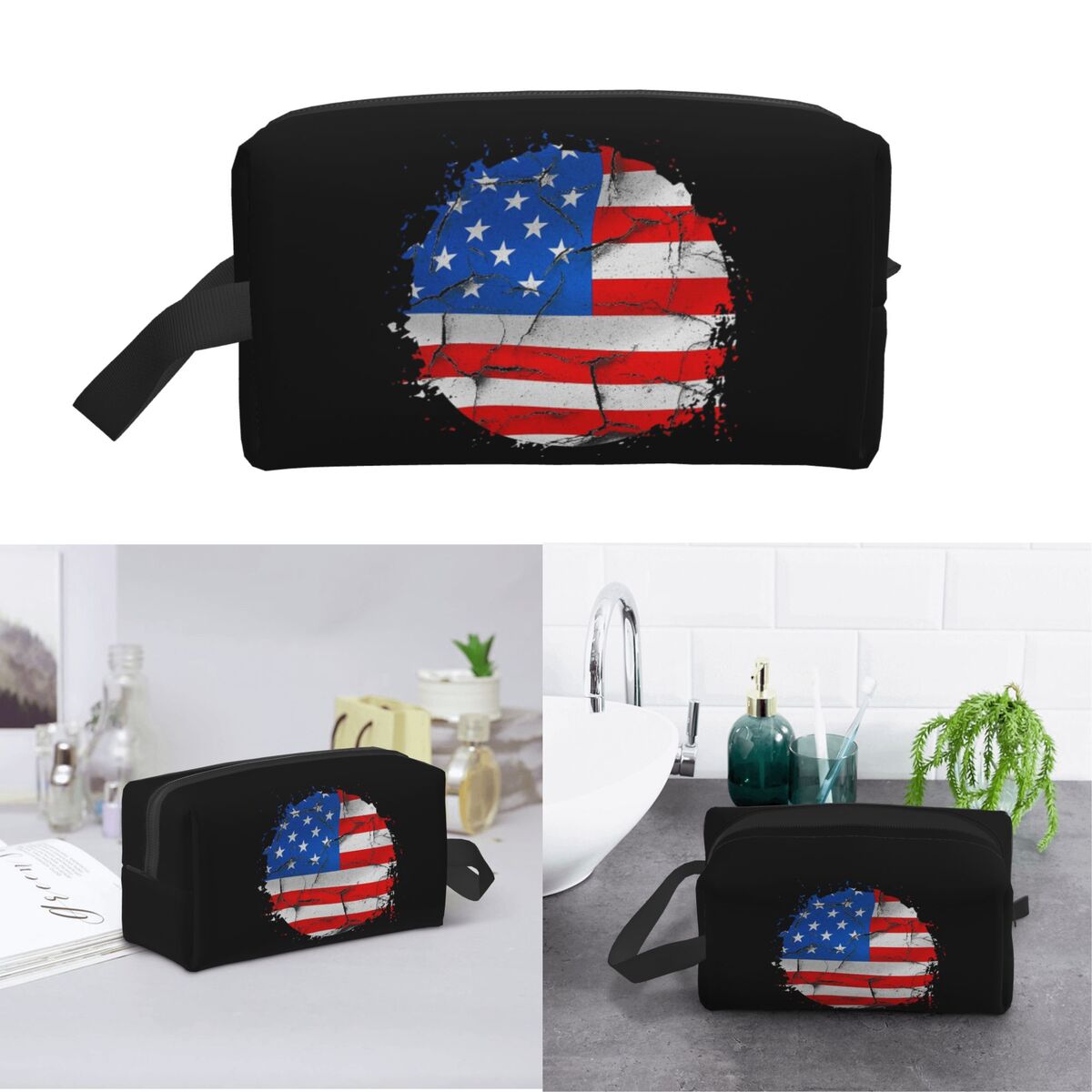 Tas Makeup Bendera Amerika Ser - Beauty Makeup Usa ulasan dan harga