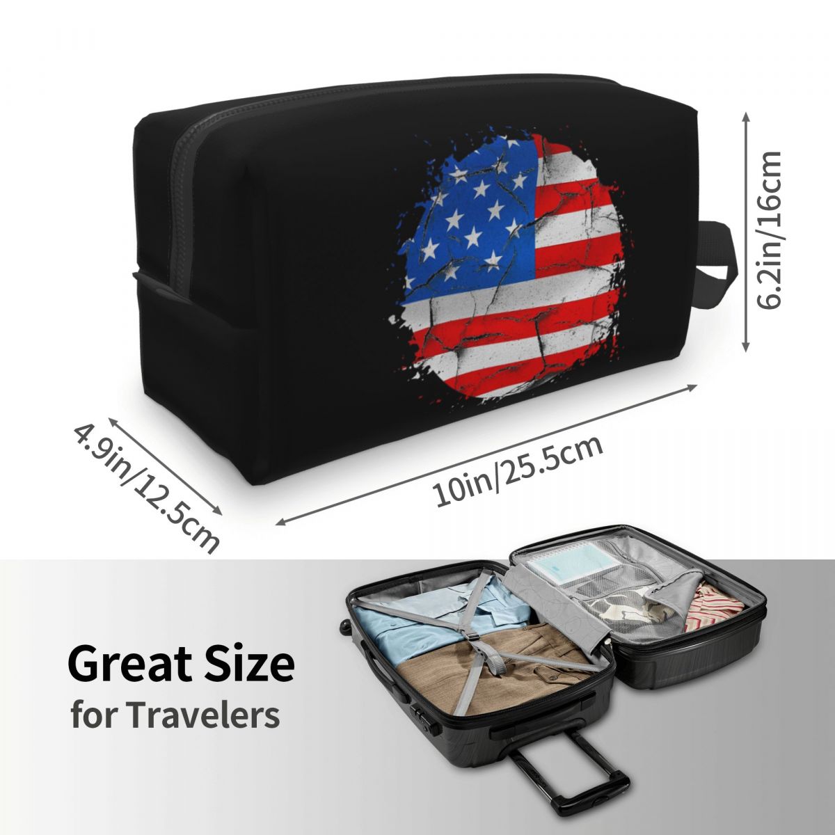 Tas Makeup Bendera Amerika Ser - Beauty Makeup Usa ulasan dan harga