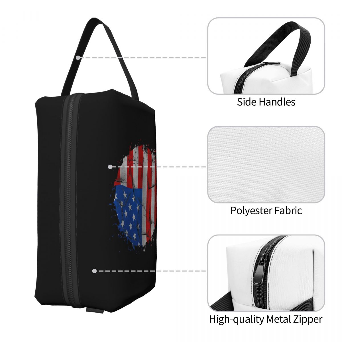 Tas Makeup Bendera Amerika Ser - Beauty Makeup Usa ulasan dan harga