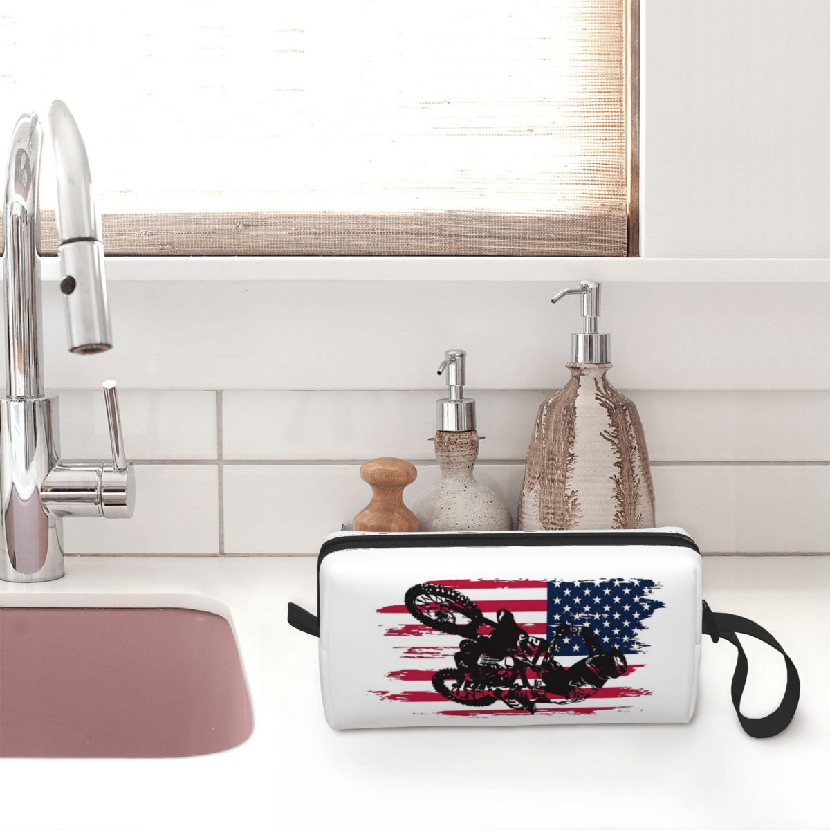 Tas Kosmetik Bendera Amerika S - Beauty Makeup Usa ulasan dan harga
