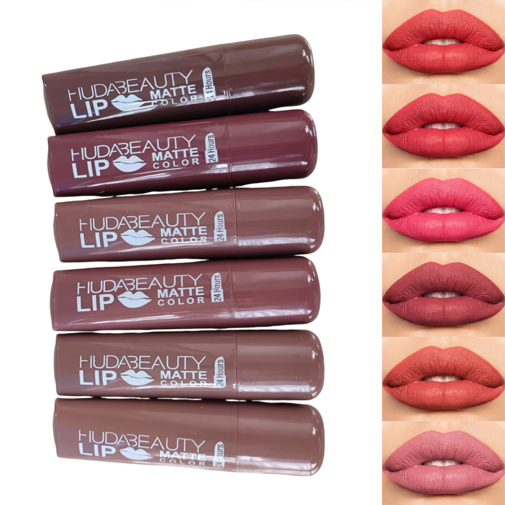 Lipstik 6 Warna Matte 3.8G Hud - Beauty Huda Makeup ulasan dan harga