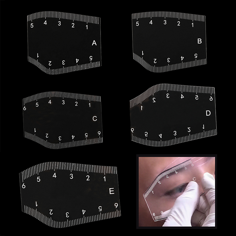 【M】5Pcs Stencil Pembentuk Alis - Beauty Makeup Drawing ulasan dan harga