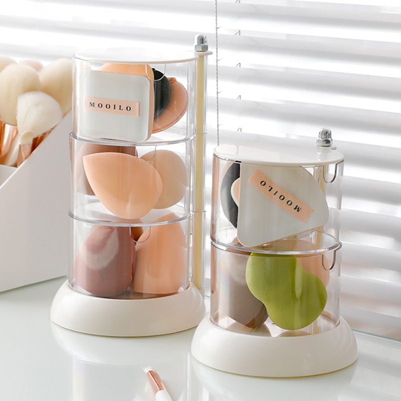 Kotak penyimpanan Puff rias pu - Beauty Makeup Egg ulasan dan harga